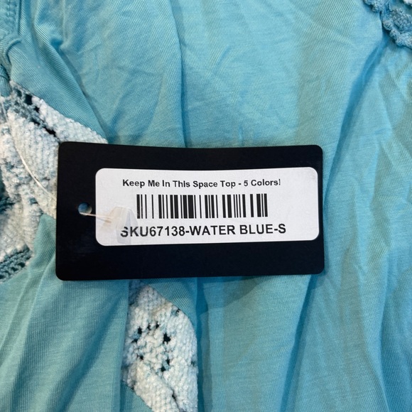 POL blue floral tank - Picture 5 of 6